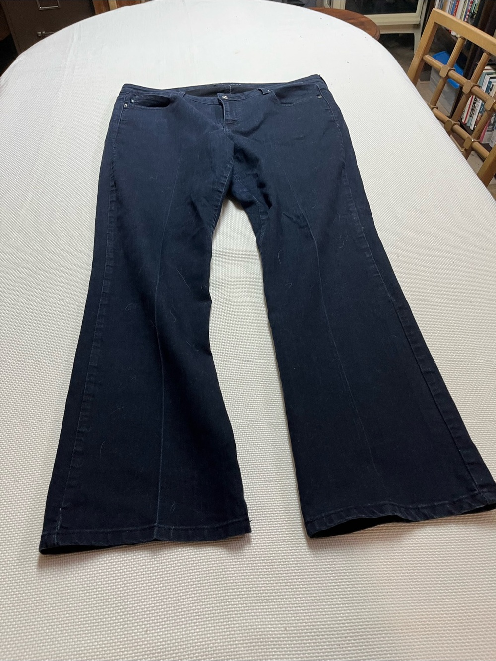 Michael Kors Navy Boot-Cut Jeans Ladies